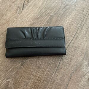 Coach EUC Black Leather Clutch